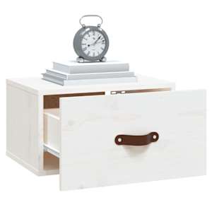 Nástěnné noční stolky 2 ks bílé 40x29,5x22 cm - obrázek 4