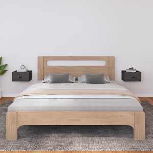 Stenska nočna omarica 2 kosa siva 40x29,5x22 cm