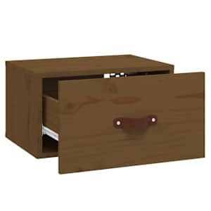 Nástěnné noční stolky 2 ks medově hnědé 40 x 29,5 x 22 cm - obrázek 8