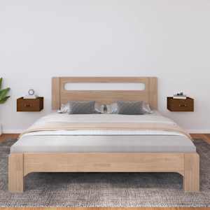 Stenska nočna omarica 2 kosa medeno rjava 40x29,5x22 cm