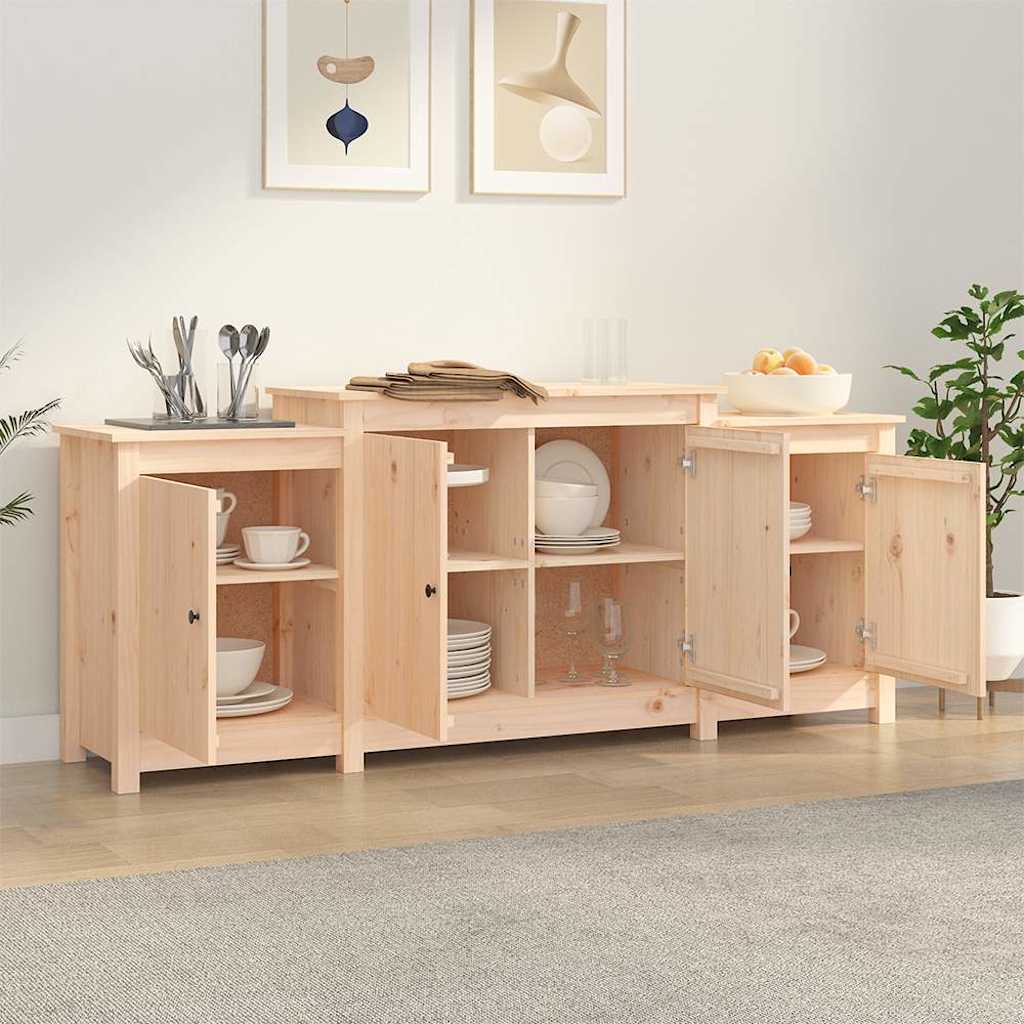 vidaXL - Dressoir - 164x37x68 - cm - massief - grenenhout