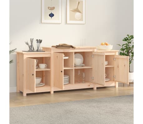 vidaXL Dressoir 164x37x68 cm massief grenenhout