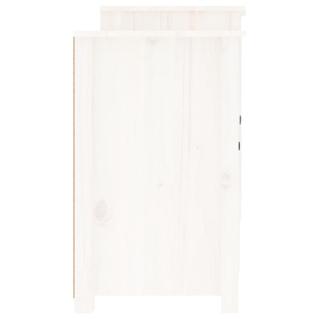 Sideboard Weiß 164x37x68 cm Massivholz Kiefer | Stepinfit.de