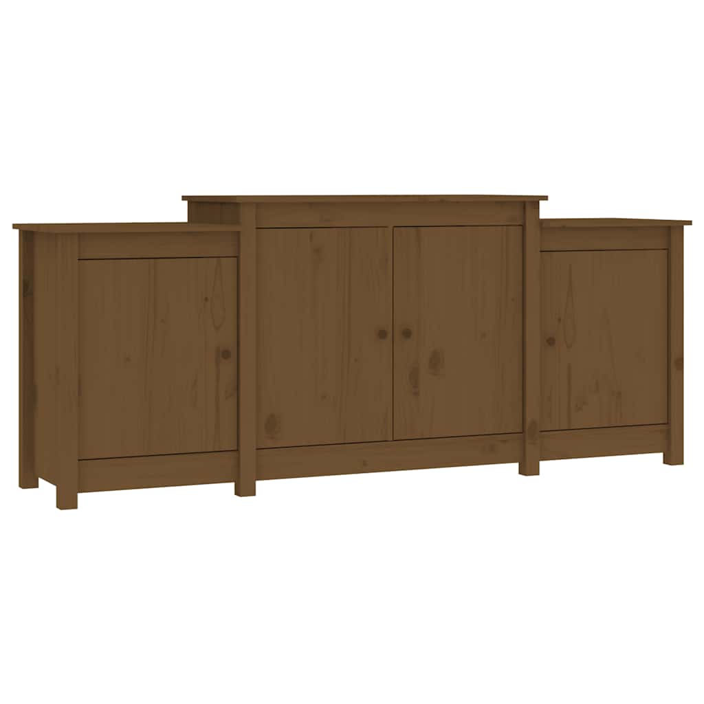 Thumbnail - vidaXL Sideboard Honigbraun 164x37x68 cm Massivholz Kiefer