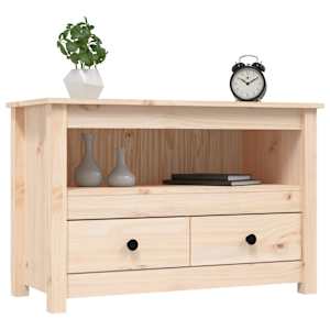 TV skříňka 79 x 35 x 52 cm masivní borové dřevo - obrázek 4
