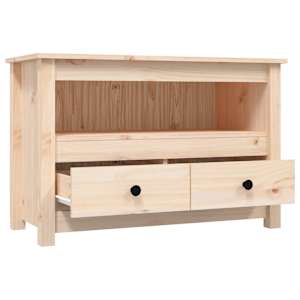 TV skříňka 79 x 35 x 52 cm masivní borové dřevo - obrázek 7