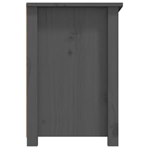 TV skříňka šedá 79x35x52 cm masivní borové dřevo - obrázek 8