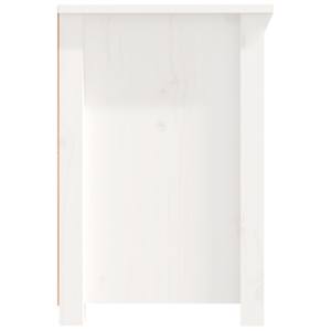 TV skříňka bílá 114x35x52 cm masivní borové dřevo - obrázek 8