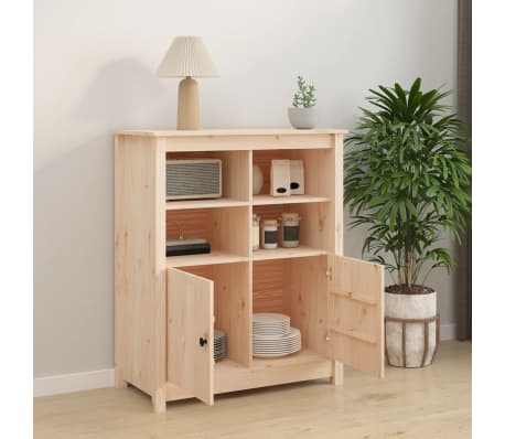 vidaXL Sideboard 83x41.5x100 cm Solid Wood Pine