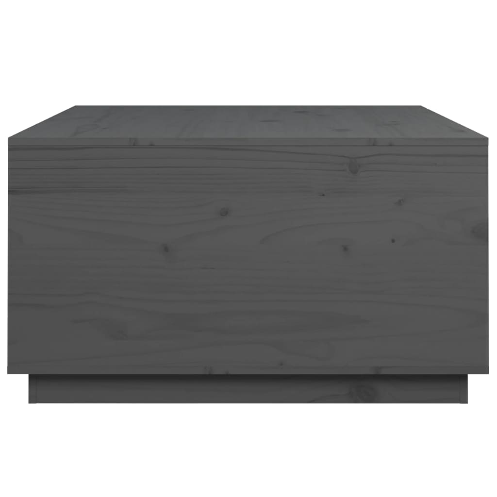Couchtisch Grau 80x80x45 cm Massivholz Kiefer | Stepinfit.de