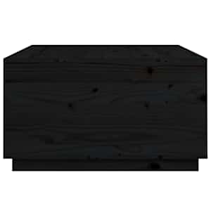 Konferenční stolek černý 80x80x45 cm masivní borové dřevo - obrázek 8