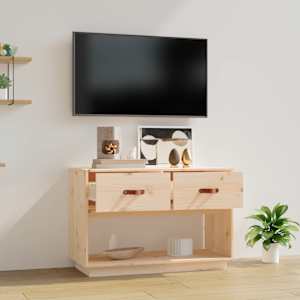 TV skříňka 90x40x60 cm masivní borové dřevo - obrázek 3