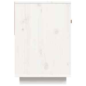 TV skříňka bílá 90x40x60 cm masivní borové dřevo - obrázek 7