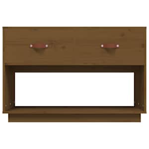 TV skříňka medově hnědá 90x40x60 cm masivní borové dřevo - obrázek 6