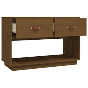 TV skříňka medově hnědá 90x40x60 cm masivní borové dřevo - obrázek 8