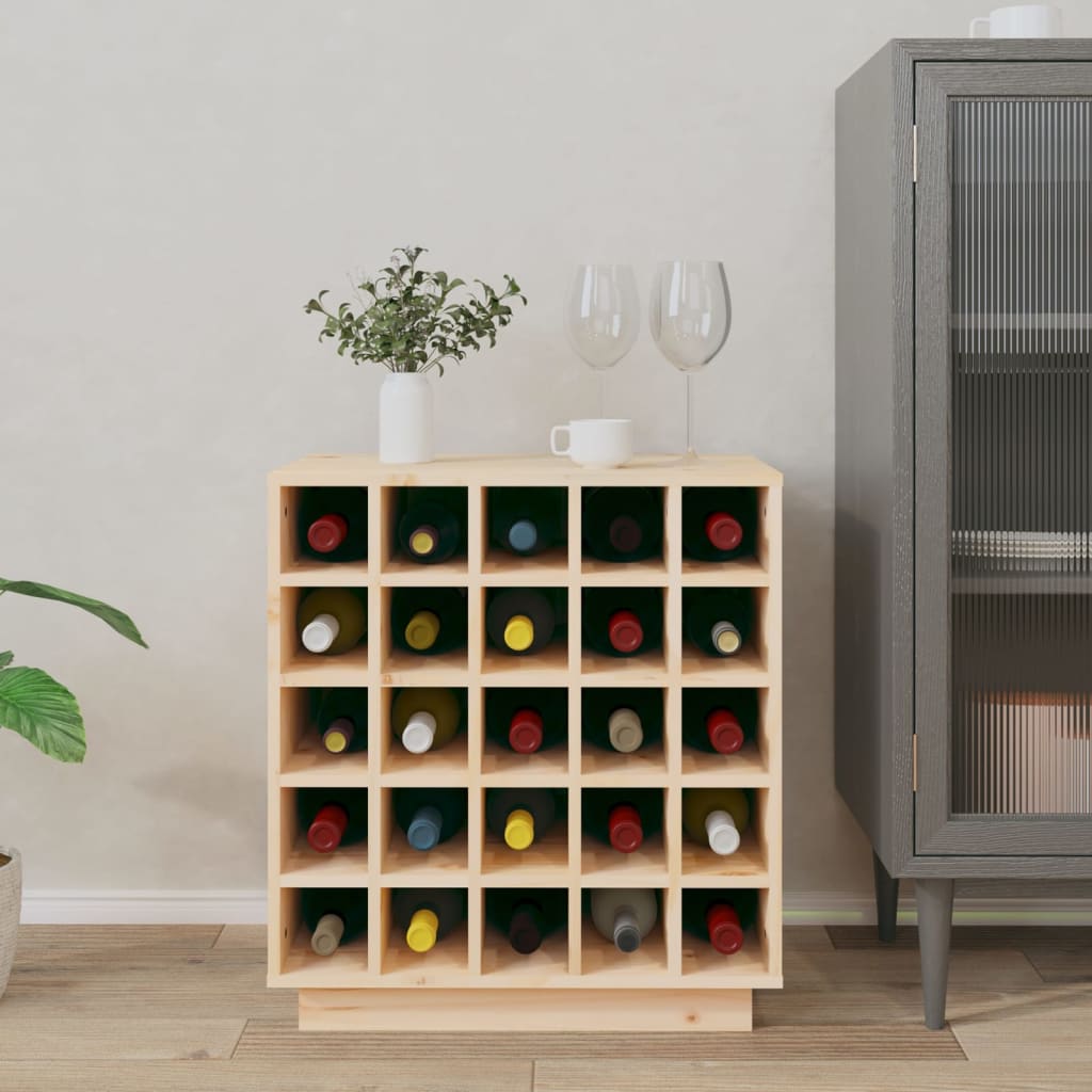 Thumbnail - vidaXL Weinregal 55,5x34x61 cm Massivholz Kiefer