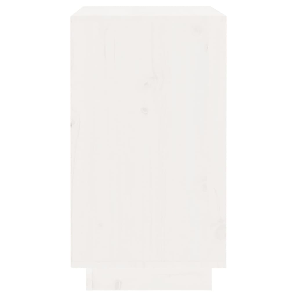 Fehér tömör fenyőfa borszekrény 55,5x34x61 cm 