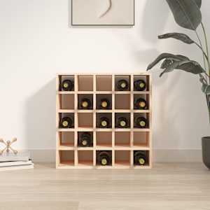 vidaXL Κάβα Κρασιών 56 x 25 x 56 εκ. από Μασίφ Ξύλο Πεύκου