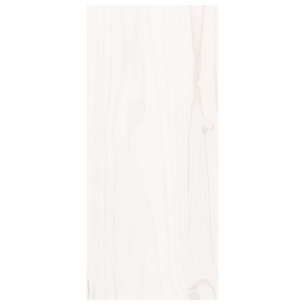 Fehér tömör fenyőfa borszekrény 56 x 25 x 56 cm 