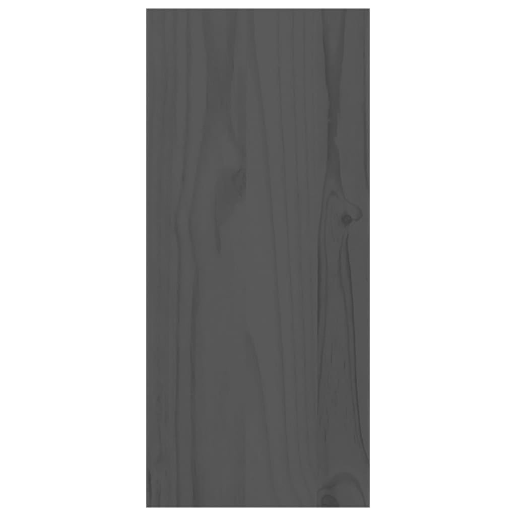 Szürke tömör fenyőfa borszekrény 56 x 25 x 56 cm 
