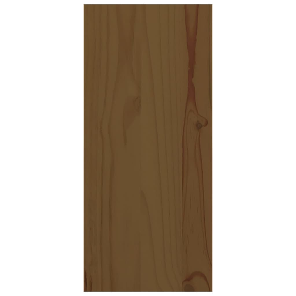 Mézbarna tömör fenyőfa borszekrény 56 x 25 x 56 cm 