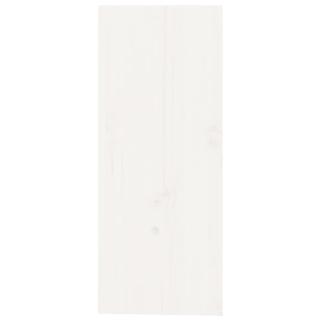 Fehér tömör fenyőfa borszekrény 62 x 25 x 62 cm 
