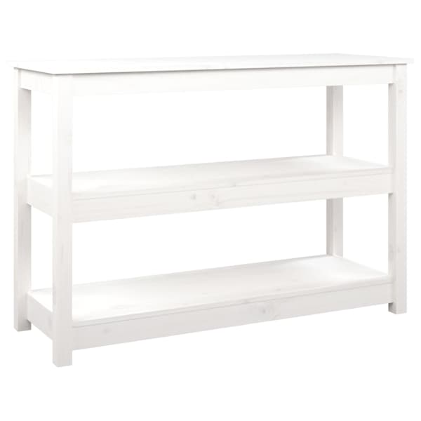 vidaXL konsoollaud, valge, 110 x 40 x 74 cm, m&auml;nnipuit
