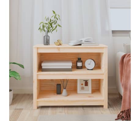 vidaXL Boekenkast 80x35x68 cm massief grenenhout