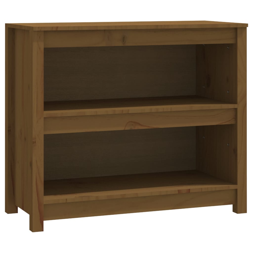 vidaXL Knihovna medově hnědá 80 x 35 x 68 cm masivní borovice