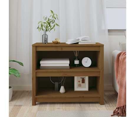 vidaXL Biblioth&egrave;que Marron miel 80x35x68 cm Bois de pin massif