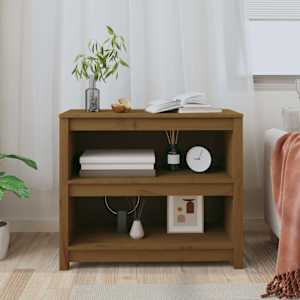 vidaXL Biblioth&egrave;que Marron miel 80x35x68 cm Bois de pin massif