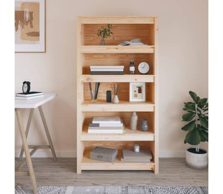 vidaXL B&uuml;cherregal 80x35x154 cm Massivholz Kiefer