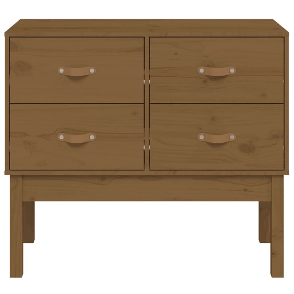 vidaXL Dulap consolă, maro miere, 90x40x78 cm, lemn masiv de pin
