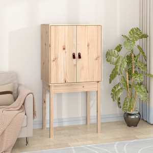 Skříň highboard 60x40x120 cm masivní borové dřevo - obrázek 3