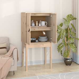Skříň highboard 60x40x120 cm masivní borové dřevo