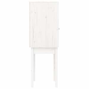 Skříň highboard bílá 60 x 40 x 120 cm masivní borové dřevo - obrázek 7