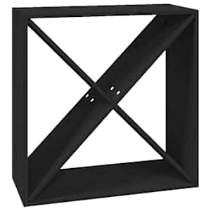 vidaXL veinikapp, must, 62 x 25 x 62 cm, m&auml;nnipuit