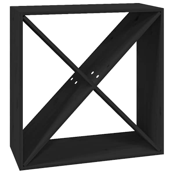 vidaXL veinikapp, must, 62 x 25 x 62 cm, m&auml;nnipuit