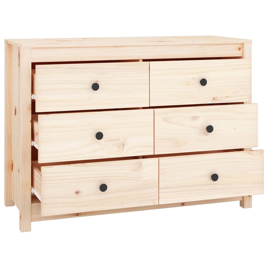 vidaXL Dressoir 100x40x72 cm massief grenenhout afbeelding