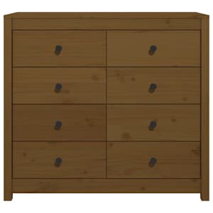 TV skříňka medově hnědá 100x40x90 cm masivní borové dřevo - obrázek 4