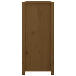 TV skříňka medově hnědá 100x40x90 cm masivní borové dřevo - obrázek 5