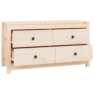 Odkládací skříňka 100x40x54 cm masivní borové dřevo - obrázek 3