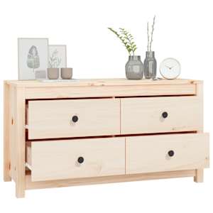 Odkládací skříňka 100x40x54 cm masivní borové dřevo - obrázek 7