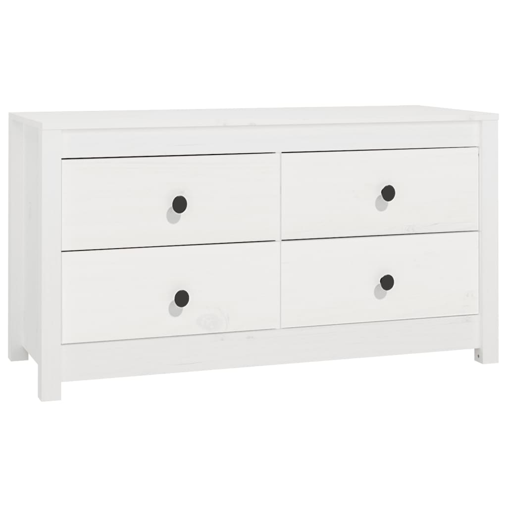 vidaXL Odkládací skříňka bílá 100x40x54 cm masivní borové dřevo