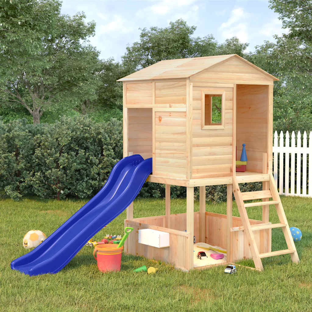 vida XL Spielturm Massivholz Tanne