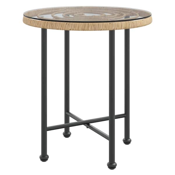 vidaXL s&ouml;&ouml;gilaud &Oslash;50 cm&nbsp;, karastatud klaas ja teras