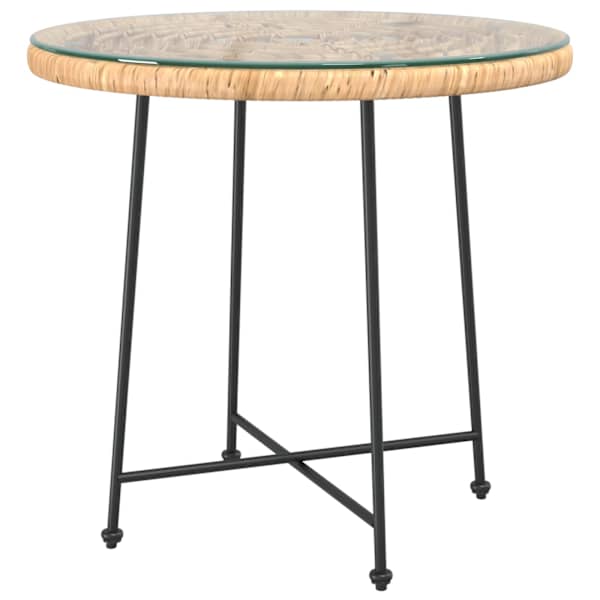 vidaXL s&ouml;&ouml;gilaud &Oslash;80 cm&nbsp;, karastatud klaas ja teras