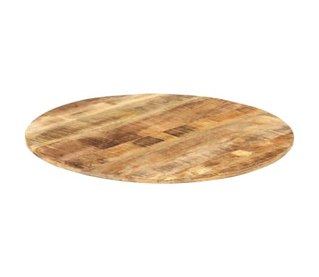 vidaXL Tampo de mesa 15-16 mm 80 cm madeira de mangueira maciça