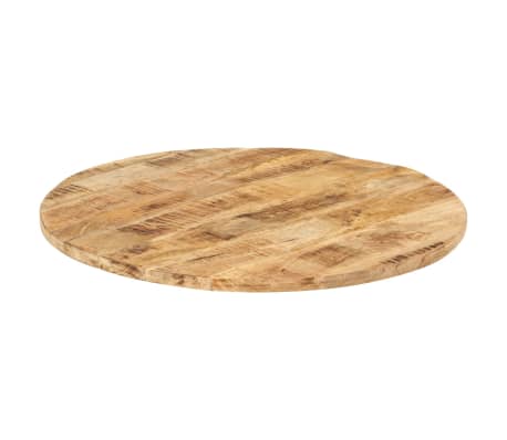 vidaXL Tampo de mesa 25-27 mm 80 cm madeira de mangueira maciça