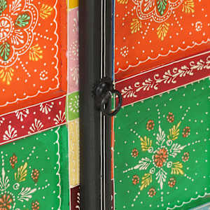 Ručně malovaný příborník s dvířky 53x30x75 cm masivní mangovník - obrázek 8